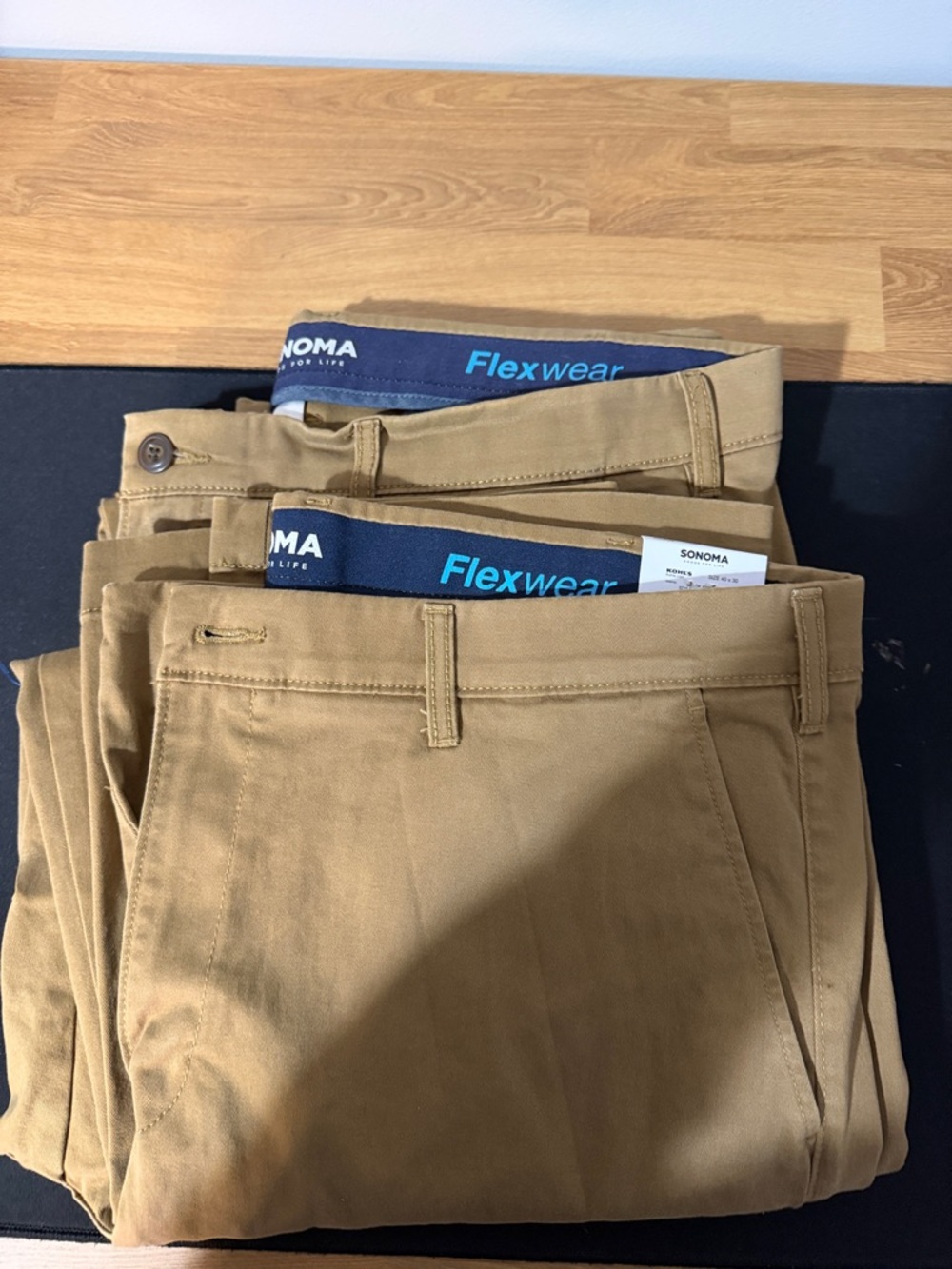 Sonoma Flexwear Men's Khaki/Tan Chino Pants